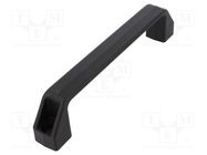 Holder; technopolymer PP; black; H: 54mm; L: 260mm; W: 30mm; F2: 1.7kN ELESA+GANTER