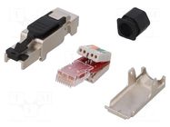 Connector: RJ45; plug; PIN: 8; Cat: 6a; shielded; 8p8c; for cable LOGILINK
