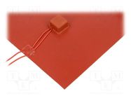 Heating mat; silicone; 600x220mm; 230V; 600W; -30÷180°C; 2W/cm2 SEDES GROUP