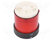 Signaller: lighting; LED; red; 24VDC; 24VAC; IP65; Ø70mm; -25÷50°C 