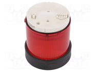 Signaller: lighting; LED; red; 24VDC; 24VAC; IP65; Ø70mm; -25÷50°C 