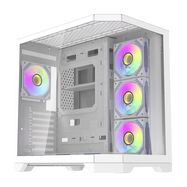 Darflash FT418 PRO computer case + 7 aRGB fans (white), Darkflash