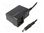 Power supply: switched-mode; mains,plug; 5VDC; 5A; 25W; 84% MEAN WELL