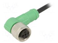 Cable: for sensors/automation; M12; PIN: 3; angled; 1.5m; plug; 4A PHOENIX CONTACT
