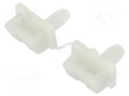 Holder; push-in; polyamide; natural; Tie width: 9.3mm; Ht: 10mm HELLERMANNTYTON