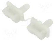 Holder; push-in; polyamide; natural; Tie width: 9.3mm; Ht: 10mm HELLERMANNTYTON