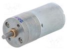 Motor: DC; with gearbox; HP; 12VDC; 5.6A; Shaft: D spring; 500rpm POLOLU