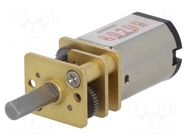 Motor: DC; with gearbox; HPCB 6V; 6VDC; 1.5A; Shaft: D spring; 30: 1 POLOLU