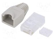 Connector: RJ45; plug; PIN: 8; Cat: 6; unshielded,with protection LOGILINK