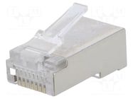 Connector: RJ45; plug; PIN: 8; Cat: 5e; shielded; 8p8c; for cable LOGILINK