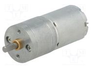 Motor: DC; with gearbox; LP; 12VDC; 1.1A; Shaft: D spring; 71rpm POLOLU
