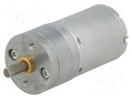 Motor: DC; with gearbox; HP; 12VDC; 5.6A; Shaft: D spring; 1030rpm POLOLU