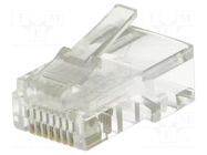 Connector: RJ45; plug; PIN: 8; Cat: 5e; unshielded; 8p8c; for cable LOGILINK