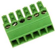 TERMINAL BLOCK PLUGGABLE, 6 POSITION, 30-14AWG