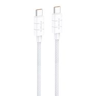 Foneng XS02 60W USB-C to USB-C cable, 1.2m (white), Foneng