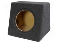 Car loudspeaker enclosure; MDF; black melange; 250mm; 30l BASSER