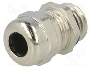 Cable gland; M12; 1.5; IP68; brass; Body plating: nickel BM GROUP