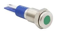 LED PANEL INDICATOR, YELLOW, 8MM, 12V