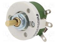 Potentiometer: shaft; single turn; 25Ω; 25W; ±10%; 6mm; wirewound SR PASSIVES