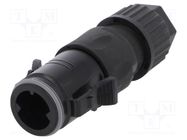 Connector: circular; plug; CB; male; PIN: 4; w/o contacts; push-pull AMPHENOL LTW