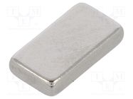 Magnet: permanent; neodymium; H: 1.5mm; 3.4N; W: 4mm; L: 7.5mm 