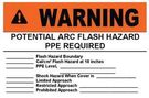 LABEL, WARNING, 5 X 3.5IN, PK5