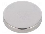 Magnet: permanent; neodymium; 35N; Ø: 18mm; H: 3mm ELESA+GANTER