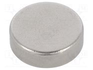 Magnet: permanent; neodymium; H: 3mm; 15N; Ø: 10mm ELESA+GANTER