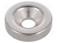 Magnet: permanent; neodymium; 29N; Ø: 15mm; H: 3.5mm ELESA+GANTER
