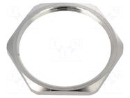 Nut; M63; brass; 70mm; Thread: metric; Pitch: 1.5; Plating: nickel BM GROUP