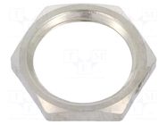 Nut; M16; brass; 19mm; Thread: metric; Pitch: 1.5; Plating: nickel BM GROUP