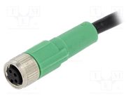 Connection lead; M8; PIN: 4; straight; 3m; plug; 30VAC; 4A; -25÷90°C PHOENIX CONTACT