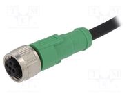 Connection lead; M12; PIN: 3; straight; 10m; plug; 250VAC; 4A; SAC PHOENIX CONTACT