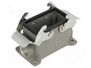 Enclosure for connectors: HDC; size 10B; with double latch; M20 MOLEX