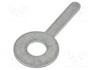 Tip: solder lug ring; 0.5mm; M3; Ø: 3.3mm; THT; screw; brass; tinned KEYSTONE