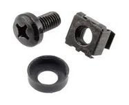 CAGE NUT SET, RACK/CABINET, STEEL, M6