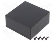 Enclosure: multipurpose; 1590; X: 92mm; Y: 92mm; Z: 38mm; aluminium HAMMOND