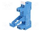Socket; 10A; 250VAC; for DIN rail mounting; screw terminals; IP20 FINDER
