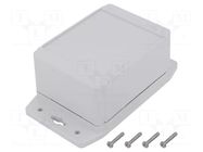 Enclosure: multipurpose; X: 91mm; Y: 120mm; Z: 62mm; 1555; grey HAMMOND