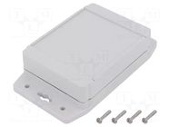 Enclosure: multipurpose; X: 91mm; Y: 120mm; Z: 37mm; 1555; grey HAMMOND