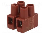 Connector: terminal block; 250V; with wire protector; brown BM GROUP