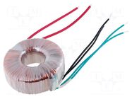 Transformer: toroidal; 80VA; 230VAC; 24V; 24V; 1.66A; 1.66A; Ø: 95mm INDEL