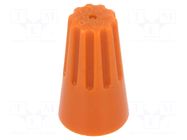 Quick splice; screwed; orange; 22AWG÷14AWG; quick splice NINIGI