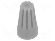 Quick splice; screwed; grey; 22AWG÷14AWG; Variant: end connector NINIGI