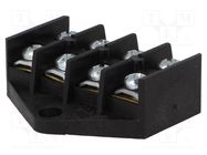 Terminal block; screw terminal; 4mm2; 400V; ways: 4; terminals: 8 PLASTROL