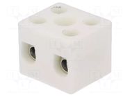 Connector: terminal block; 57A; 450V; hot condition; white matt SIMET