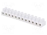 Connector: terminal block; 24A; 400V; screw terminal; white SIMET