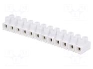 Connector: terminal block; 24A; 400V; screw terminal; white SIMET