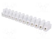 Connector: terminal block; 32A; 400V; screw terminal; white; 4mm2 PAWBOL