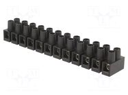 Connector: terminal block; 32A; 400V; screw terminal; black; 4mm2 SIMET